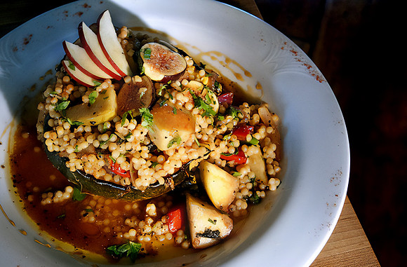 Maple glazed acorn squash bowl from the Nat Ported Inn in Warren, RI.
