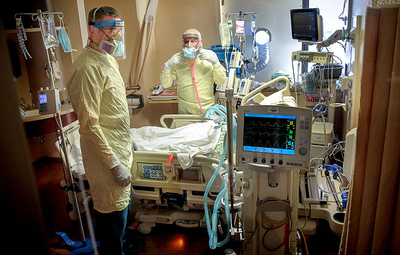 Michael Denham, RN, Mitchell Levy, MD, Medical Intensive Care Unit Rhode Island Hospital.