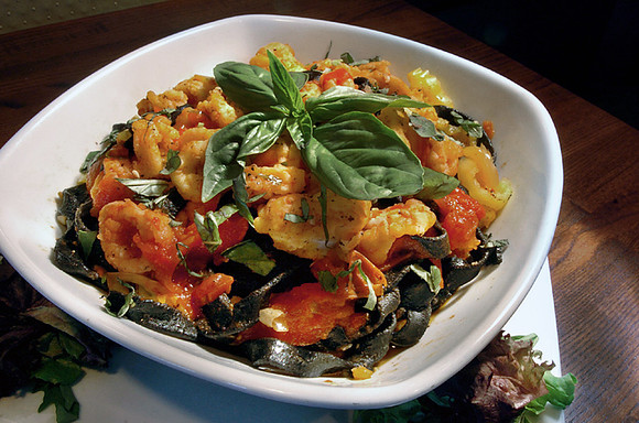 Calamari Arrabbiata from Twist in Warwick, RI.
